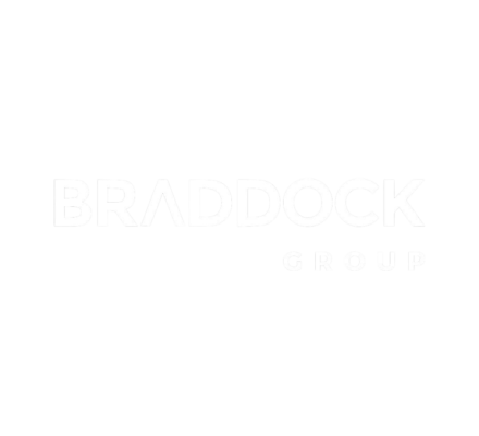 Braddock Logo White
